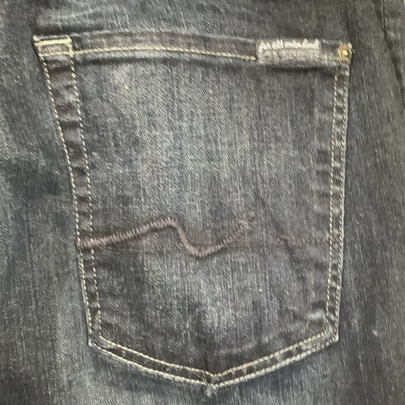 7 For All Mankind “Slimmy” Darkwash Stretch Jeans size 32 - Picture 5 of 13